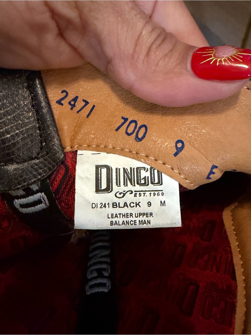 DINGO Black Textured Over-the-Knee Western Boots - Picture 8 of 11